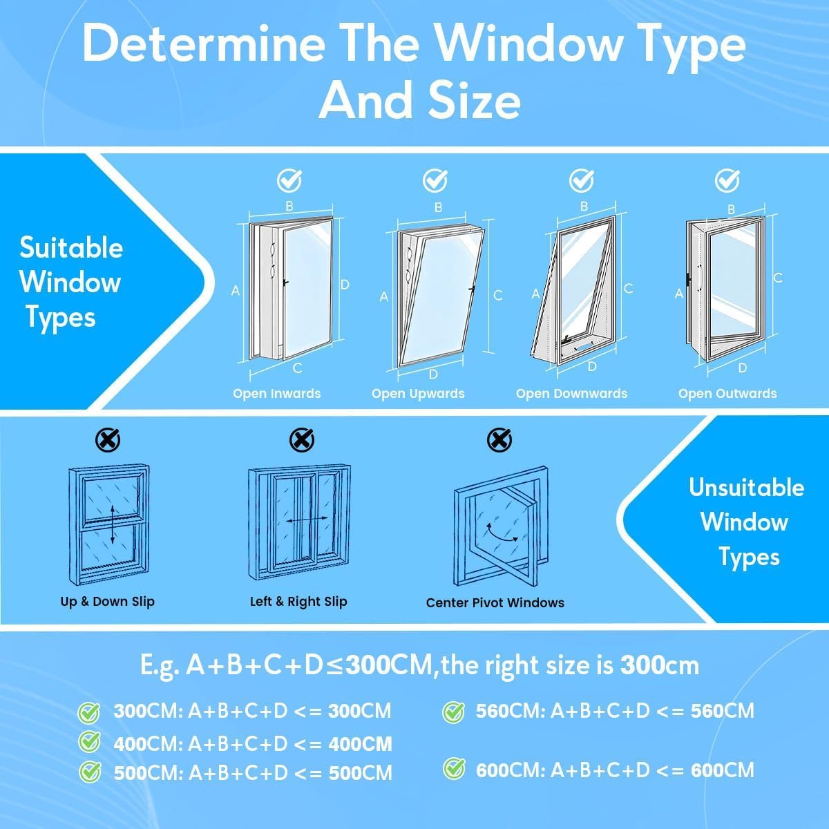 Gruntbear 400CM Universal Window Seal for Portable Air Conditioner