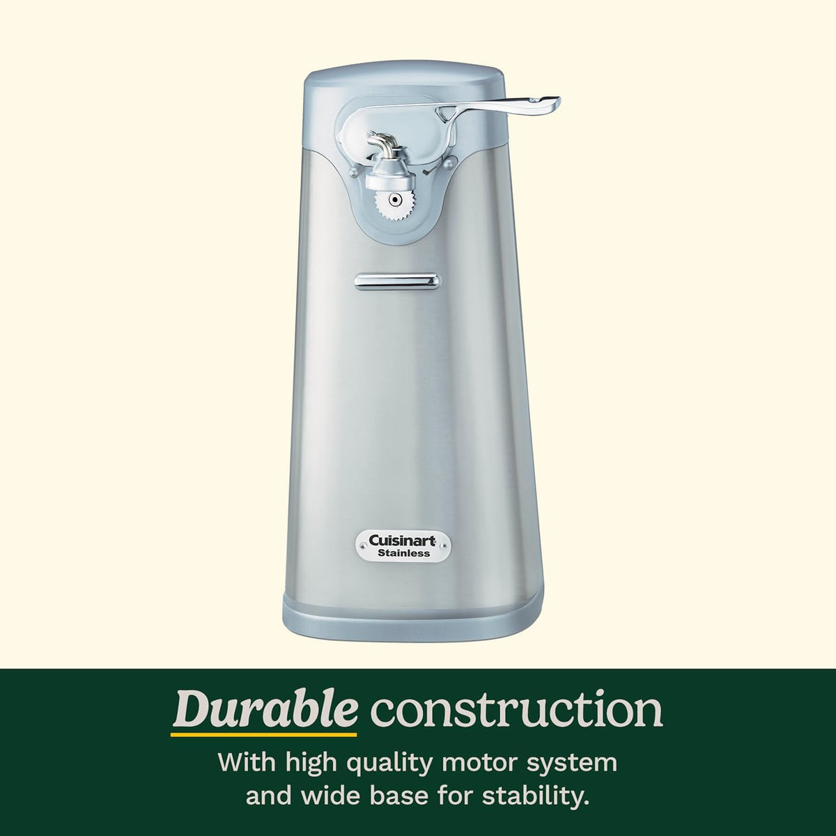 Cuisinart Deluxe Electric Can Opener, Stainless Steel, SCO-60C