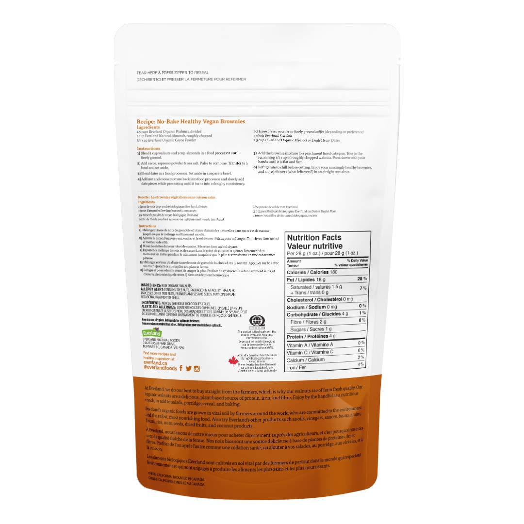 Everland Organic Walnuts, 340 g