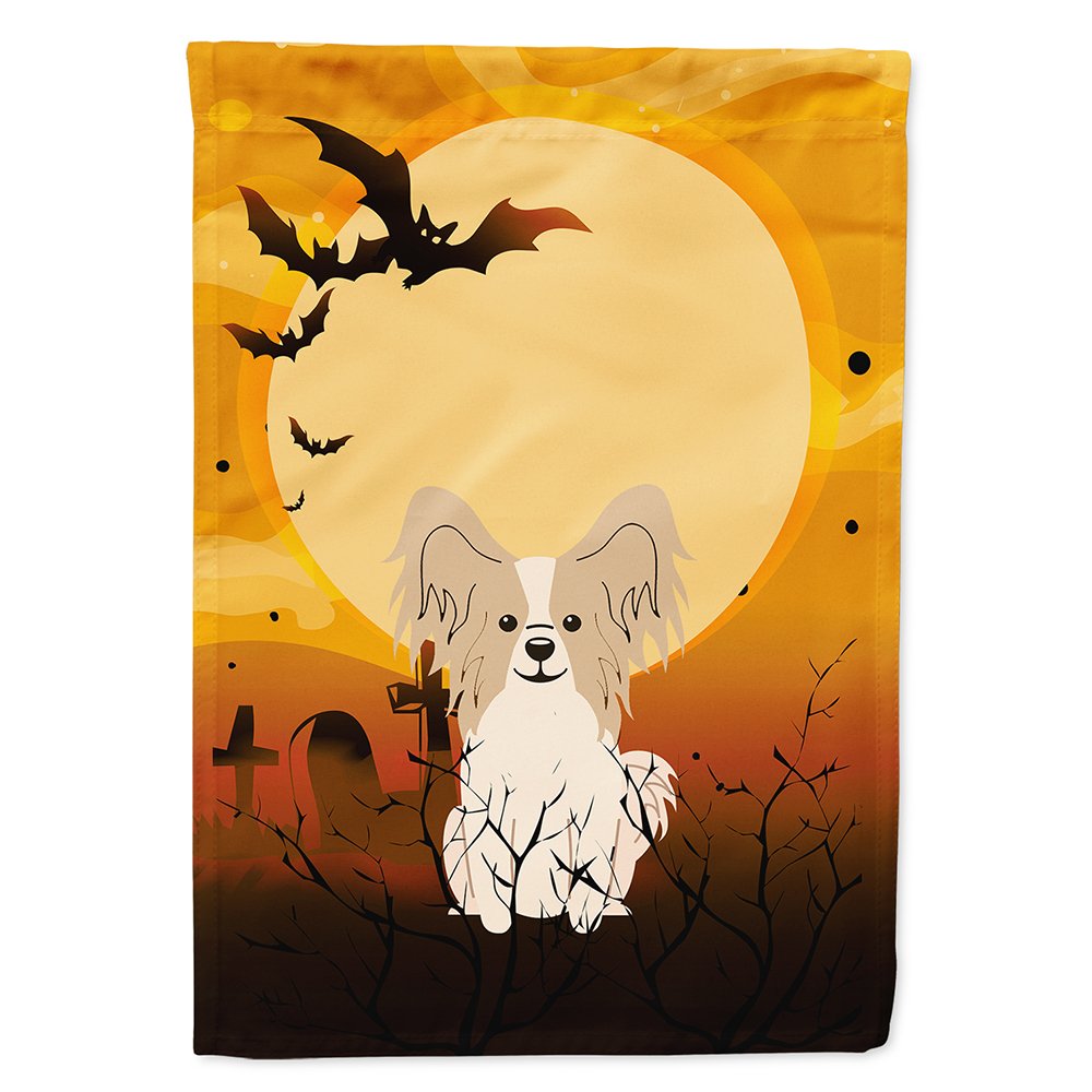 Caroline's Treasures BB4343CHF Papillon Sable White Flag, Large