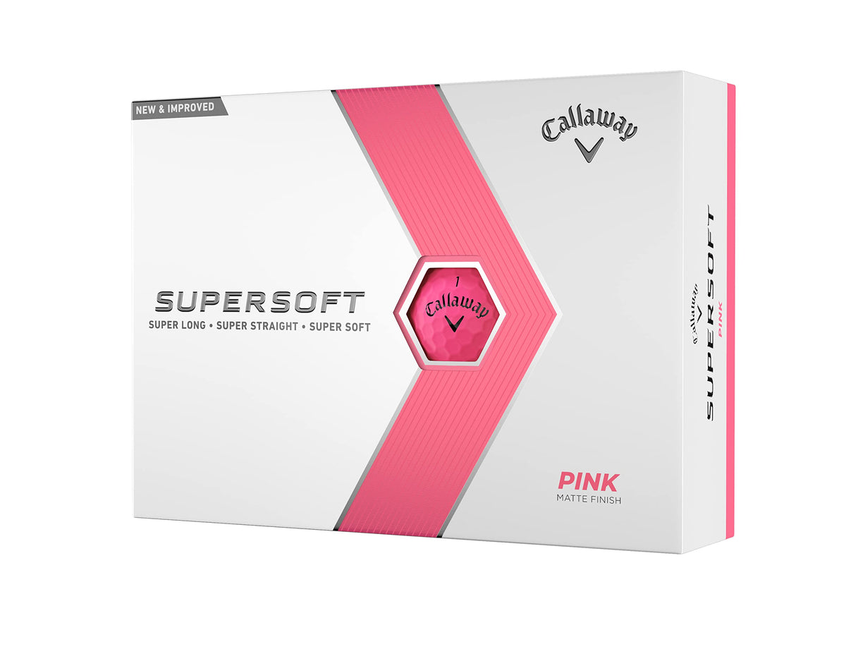 Callaway Supersoft Golf Balls, 2023, Pink