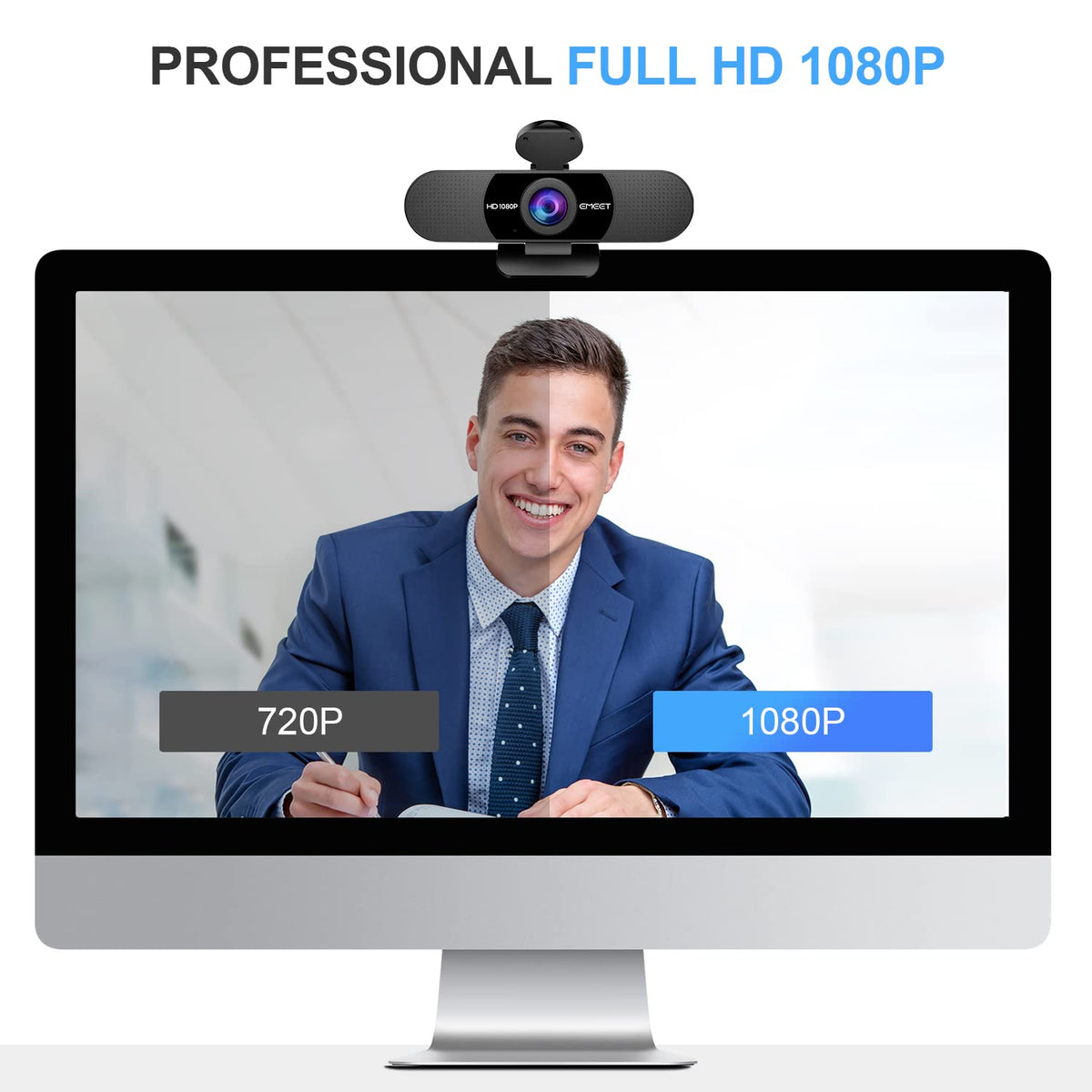 Emeet C960 1080P Webcam with Microphone