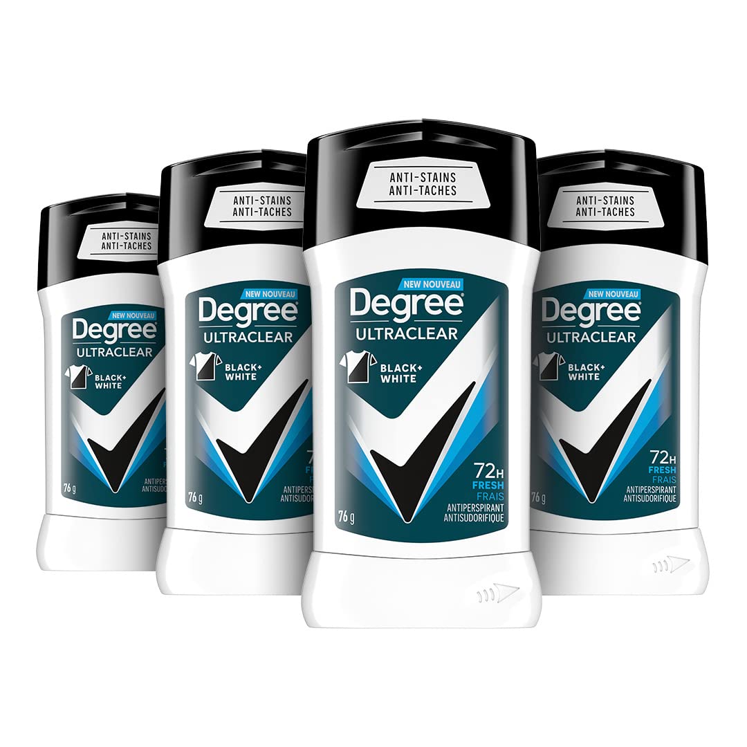 Degree Men UltraClear Antiperspirant Deodorant, Fresh, 76g, Pack of 4