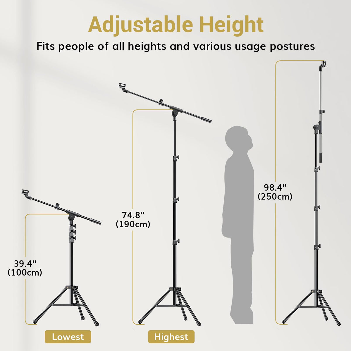 TONOR Dynamic Karaoke Microphone with 4.5m XLR Cable, Black