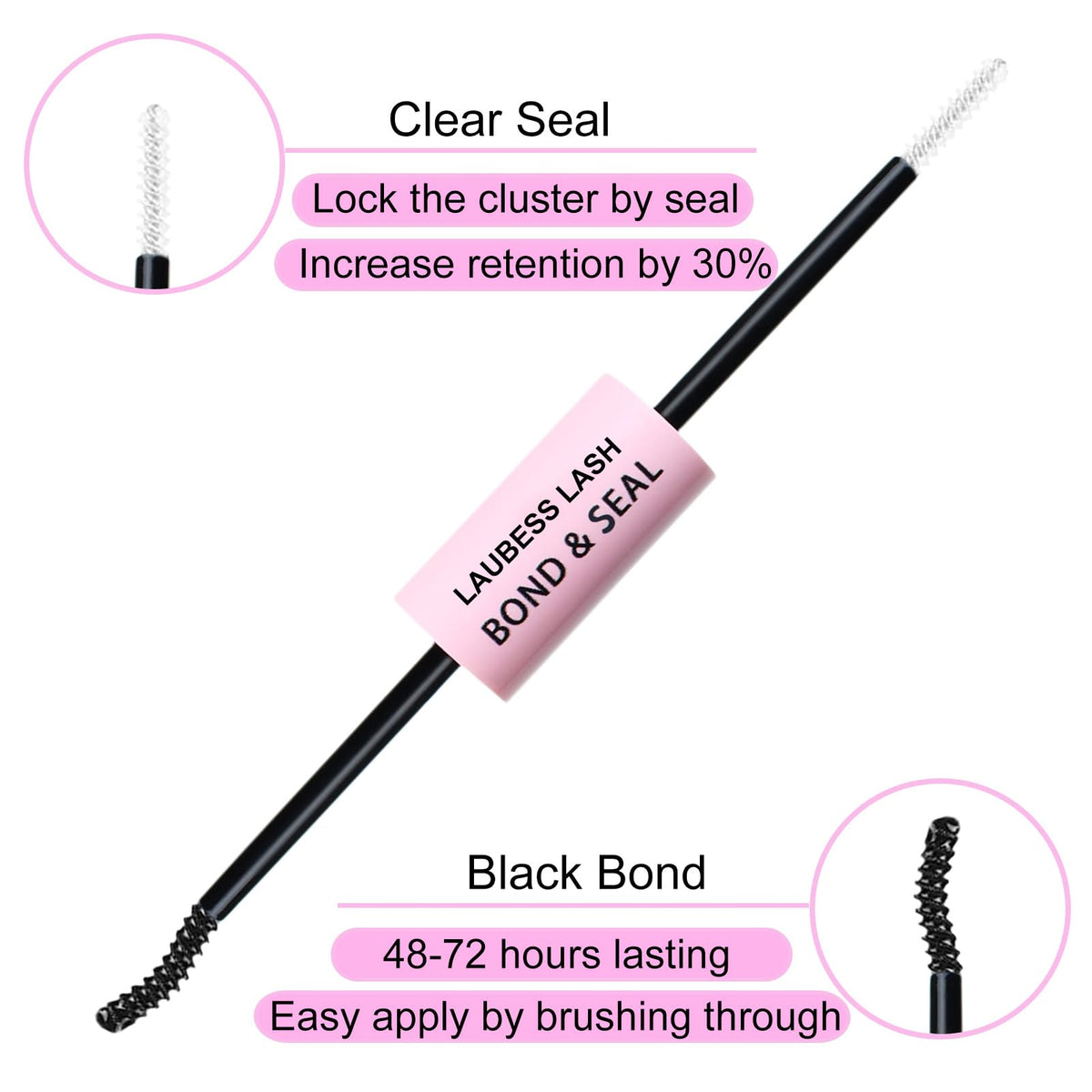 20D+40D DIY Lash Extension Kit with Bond, Seal & Tweezers