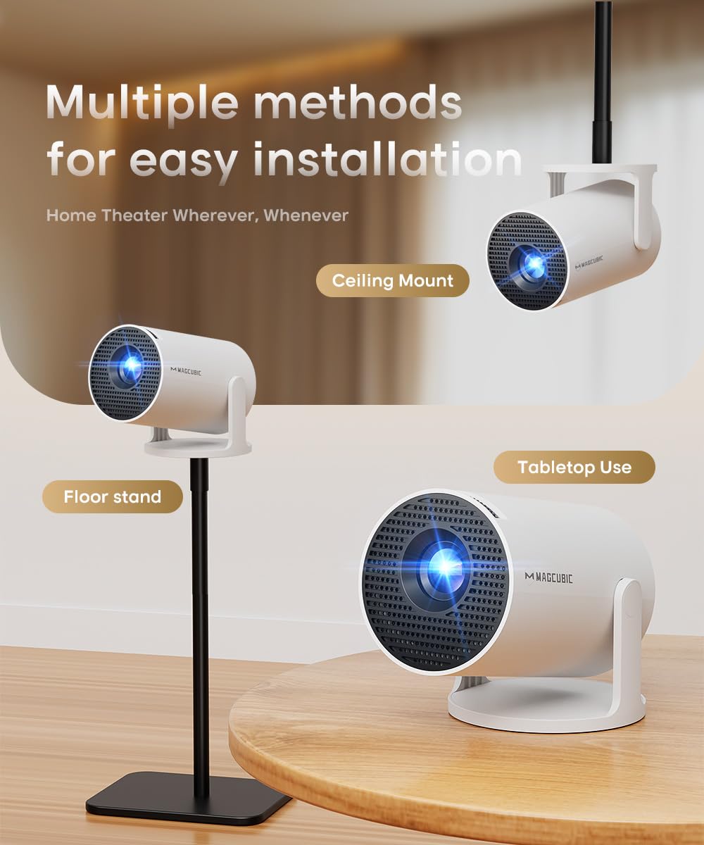 Magcubic HY300PRO Mini Smart Projector, White