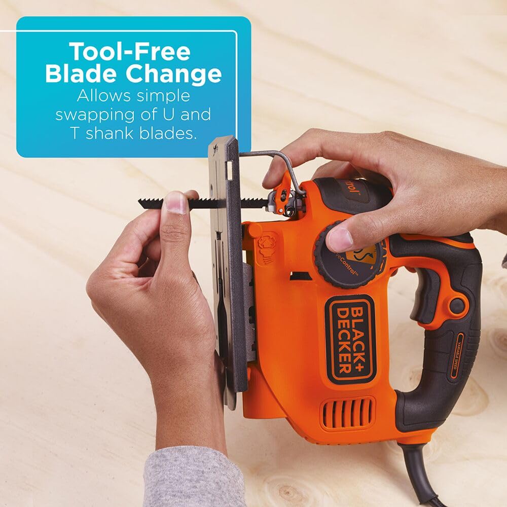 Black+Decker Jig Saw, Smart Select, 5.0-Amp, BDEJS600C