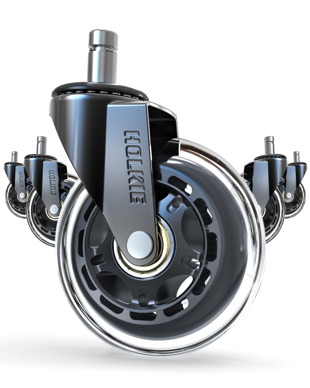 HOLKIE 3" Office Chair Caster Wheels