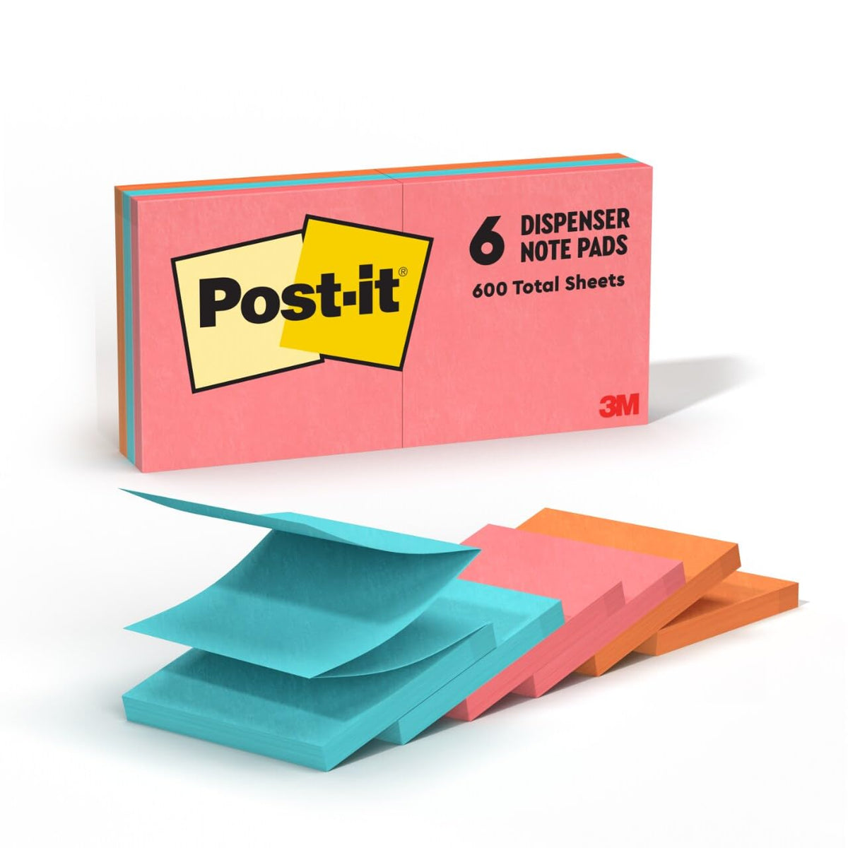 Post-it Pop-up Notes, 3 x 3 in, Poptimistic Collection, 6 Pads