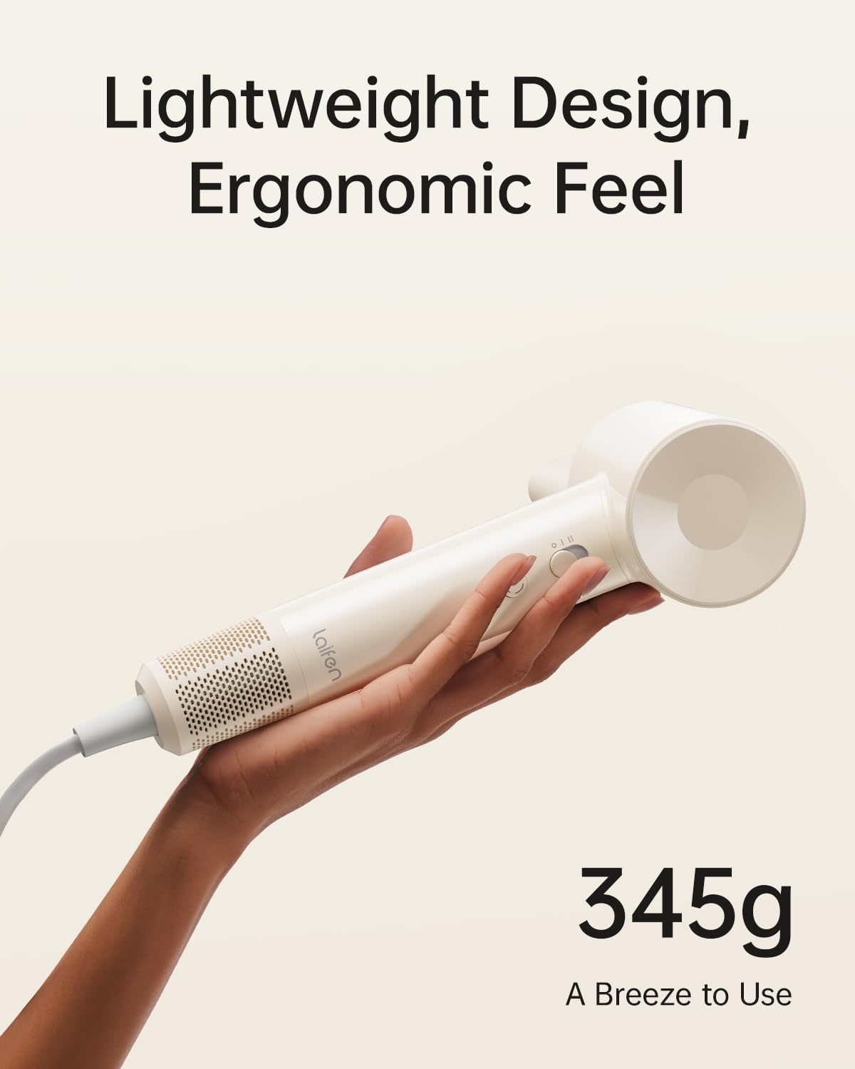 Laifen SE Lite High-Speed Hair Dryer with Diffuser, 100,000 RPM
