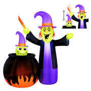 Occasions 5 Foot Inflatable Animated Witch with Cauldron