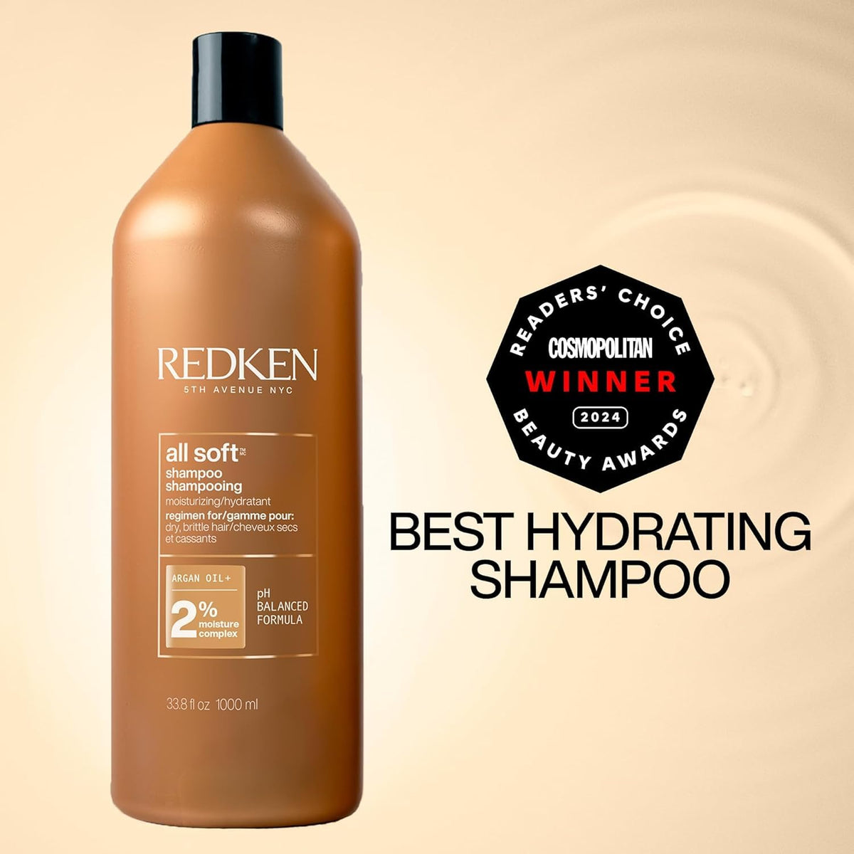 Redken All Soft Shampoo with Argan Oil