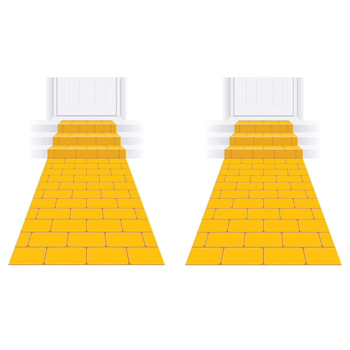 Beistle 2-Piece Yellow Brick Aisle Floor Runners