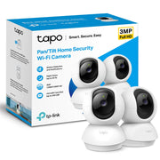 TP-Link Tapo C210P2 2K Pan/Tilt Indoor Wi-Fi Camera, 2-Pack