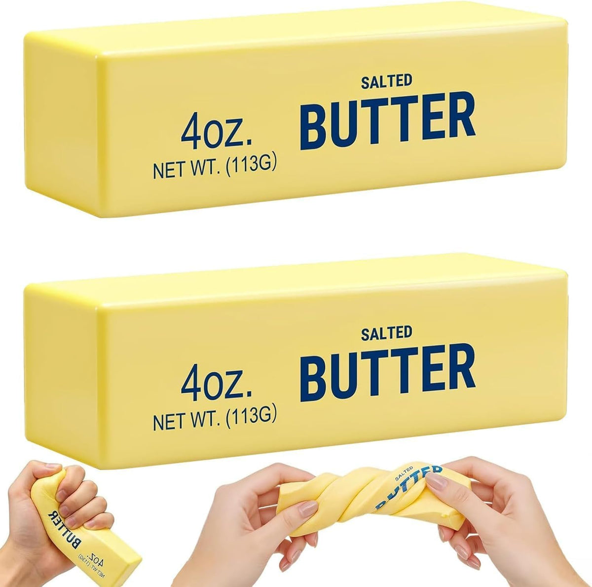Beread Butter Stick Slow-Rising Squeeze Toy, 2-Pack