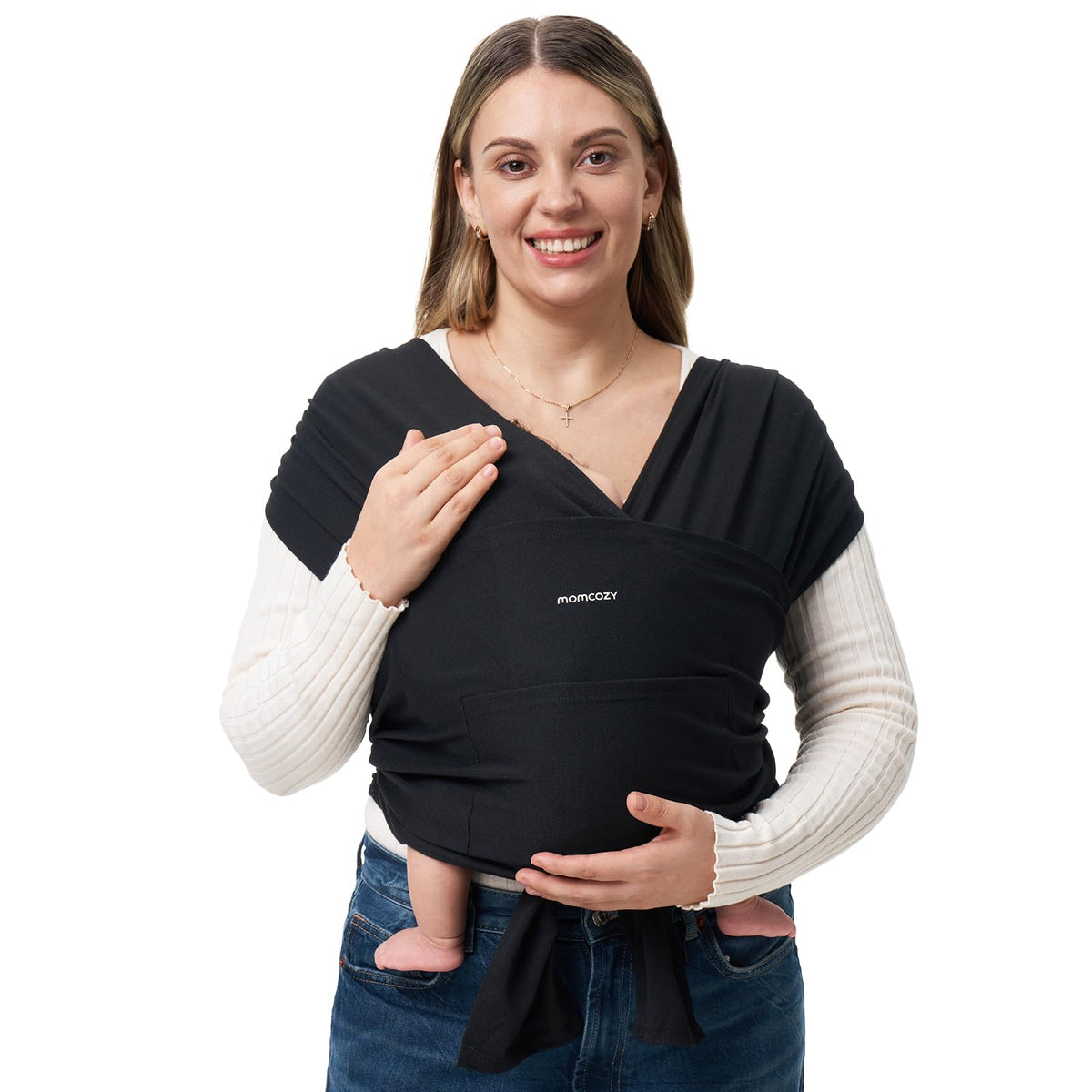 Momcozy Baby Wrap Carrier, Black