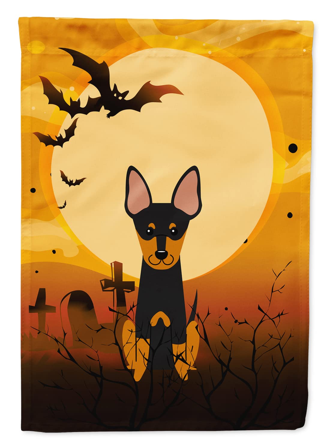 Caroline's Treasures BB4375GF Halloween English Toy Terrier Flag Garden Size