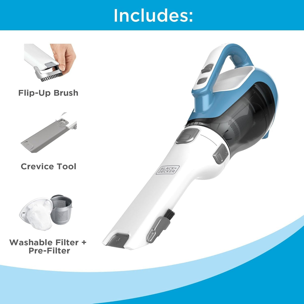 Black+Decker Dustbuster Cordless Handheld Vacuum, 16V, CHV1410L