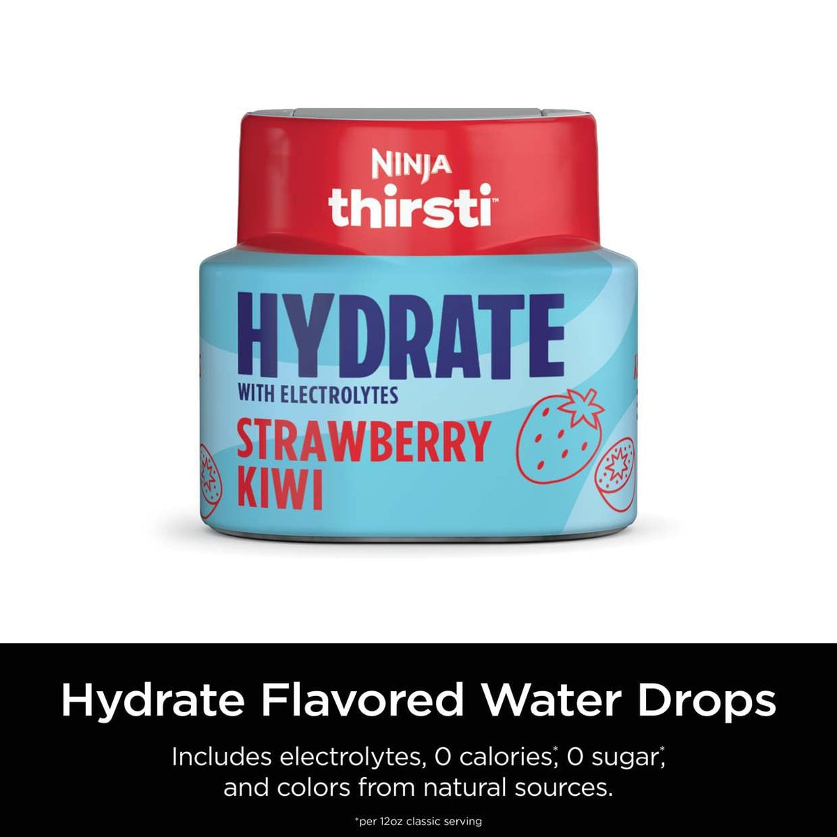 Ninja Thirsti Hydrate Strawberry Kiwi Flavoured Water Drops