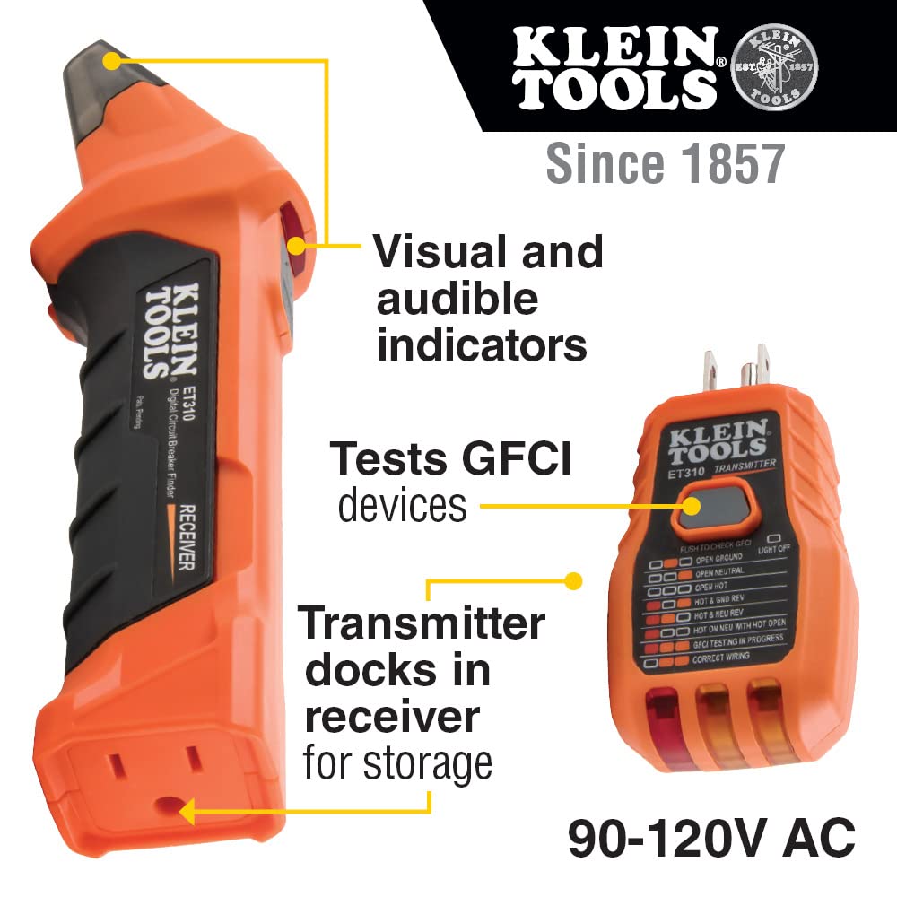 Klein Tools 80016 Circuit Breaker Finder Tool Kit, 2-Piece Set