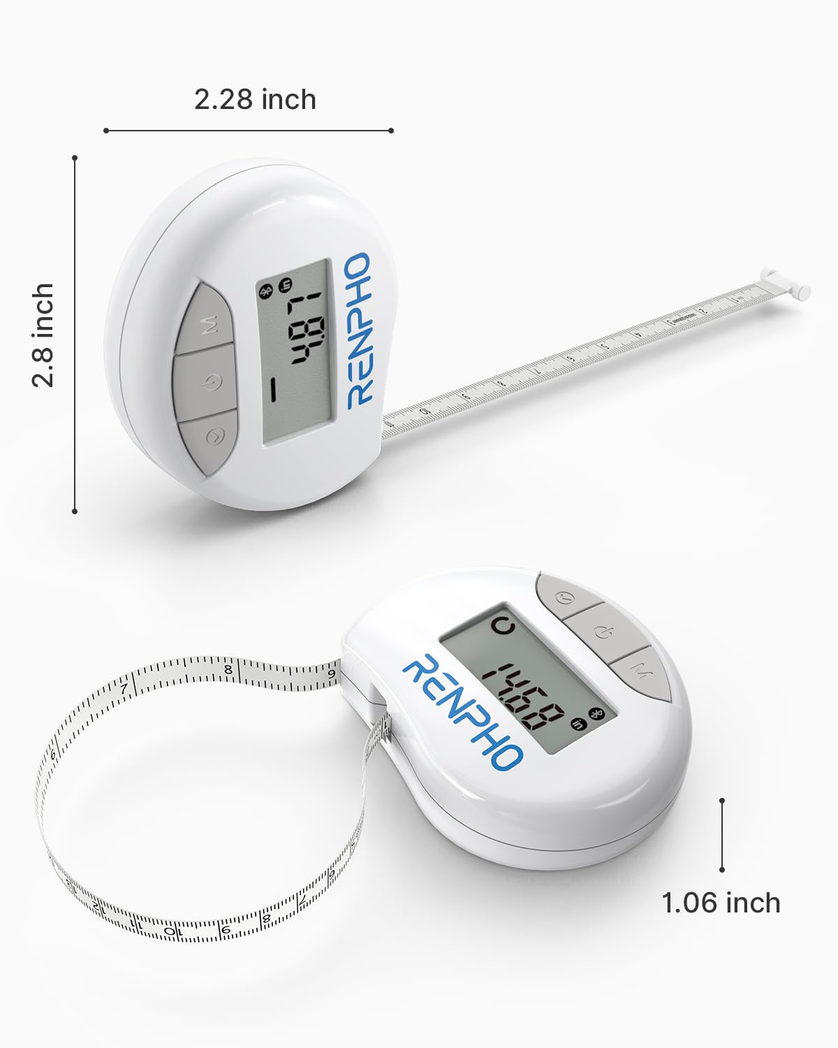 Renpho Smart Bluetooth Tape Measure for Body Measurement