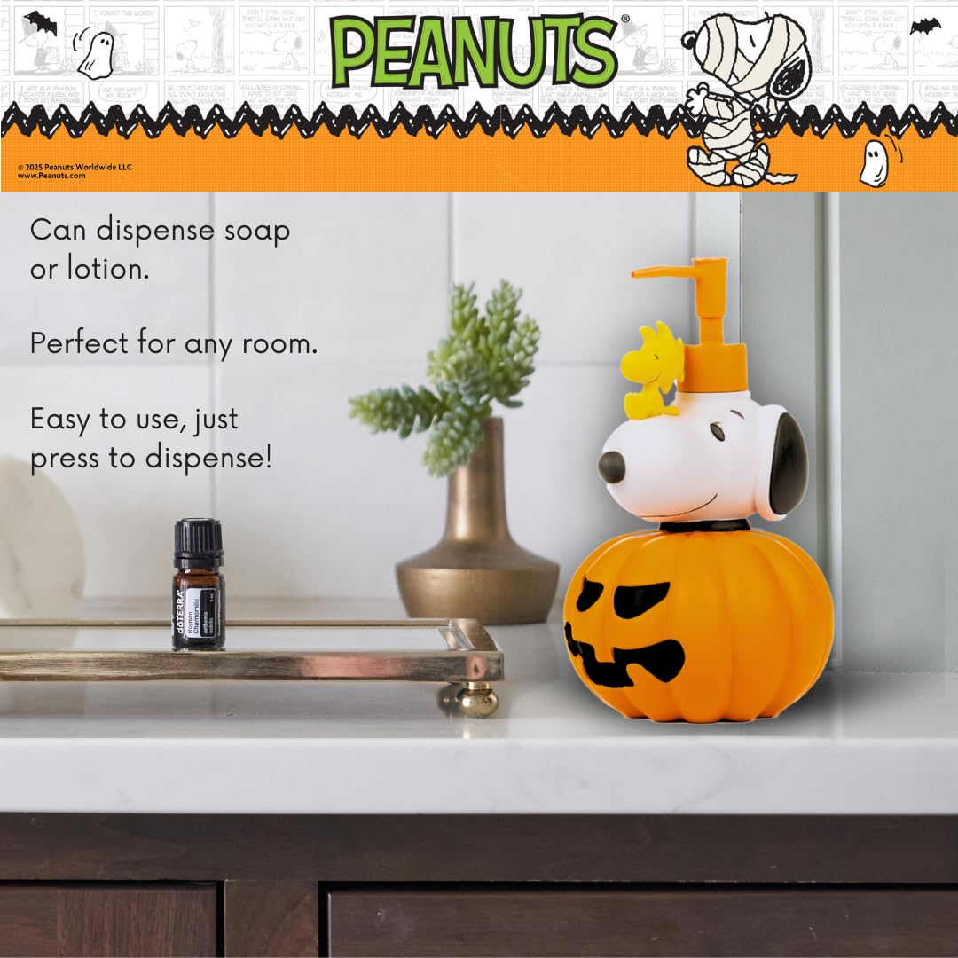 Franco Peanuts Snoopy Resin Pump Dispenser, 10.01 oz