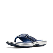 Clarks Women's Breeze Sea Flip Flops, Navy, 9 US