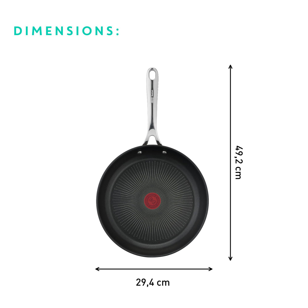 Jamie Oliver by Tefal Stainless Steel Frying Pan, 11-Inch