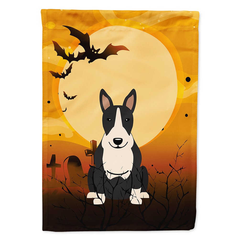 Caroline's Treasures BB4399CHF Bull Terrier Black White Flag, Large