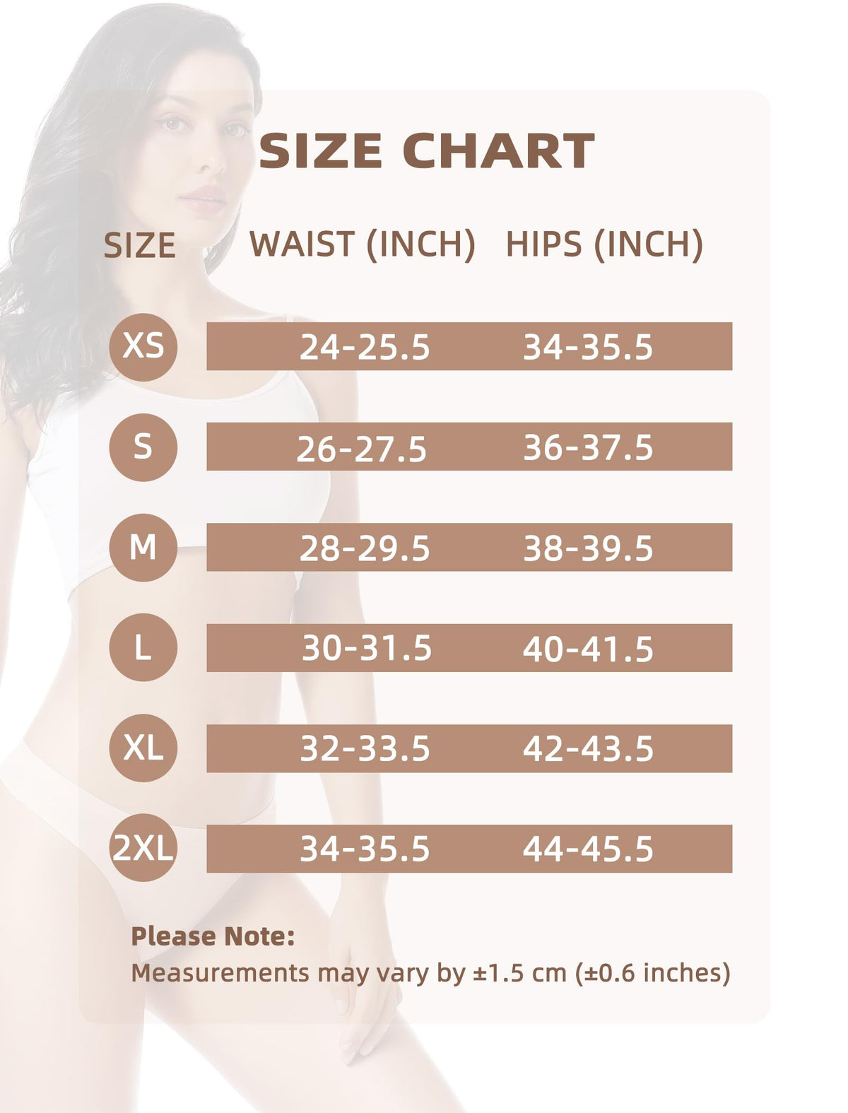 VOENXE Seamless No-Show Breathable Thongs, 5-Pack, Basics