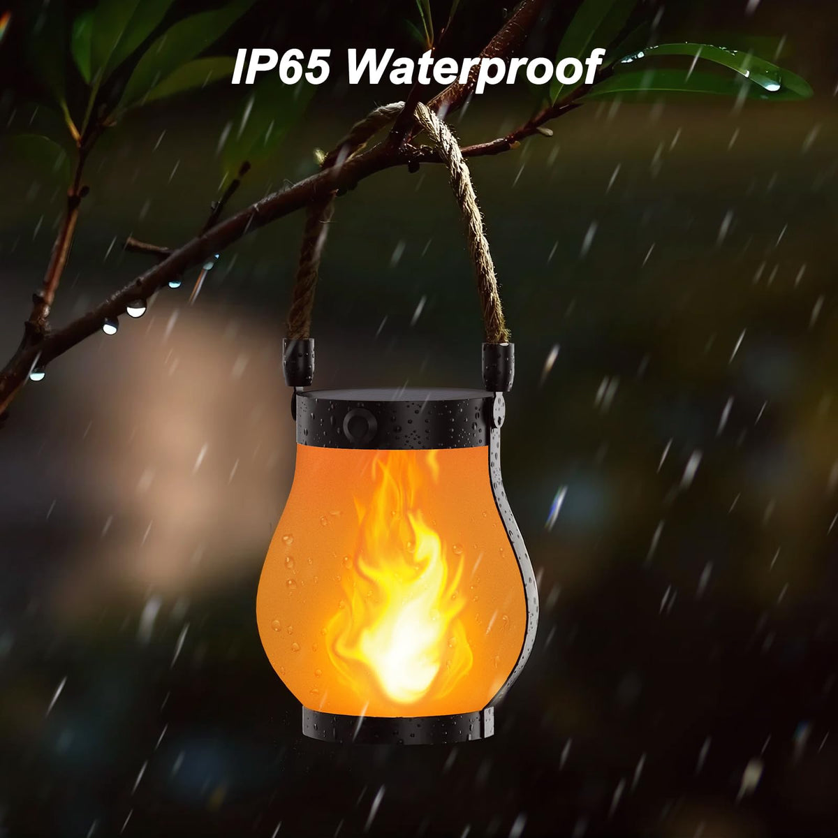 Hompavo Gen2 Solar Flame Lanterns (2 Pack)