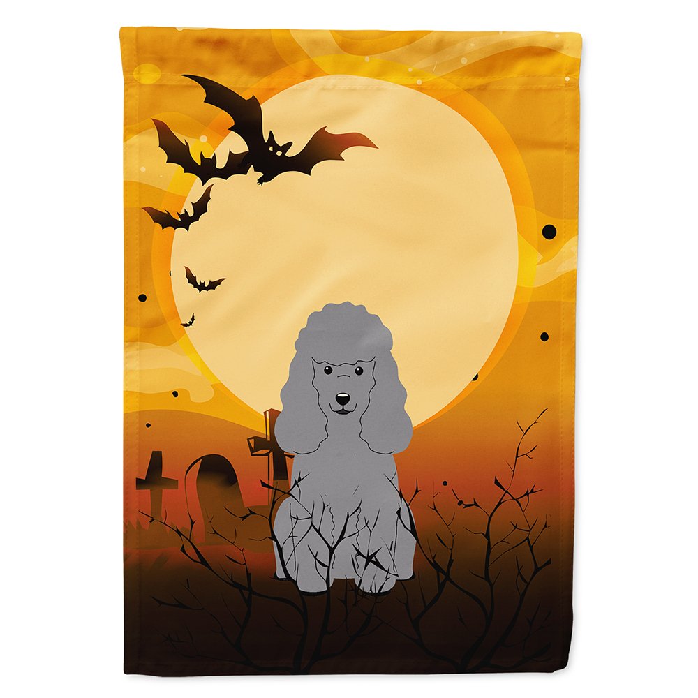 Caroline's Treasures BB4334CHF Poodle Silver Flag, Large