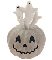 Boston International Ghost & Jack-O-Lantern Figurine, 7" x 10"
