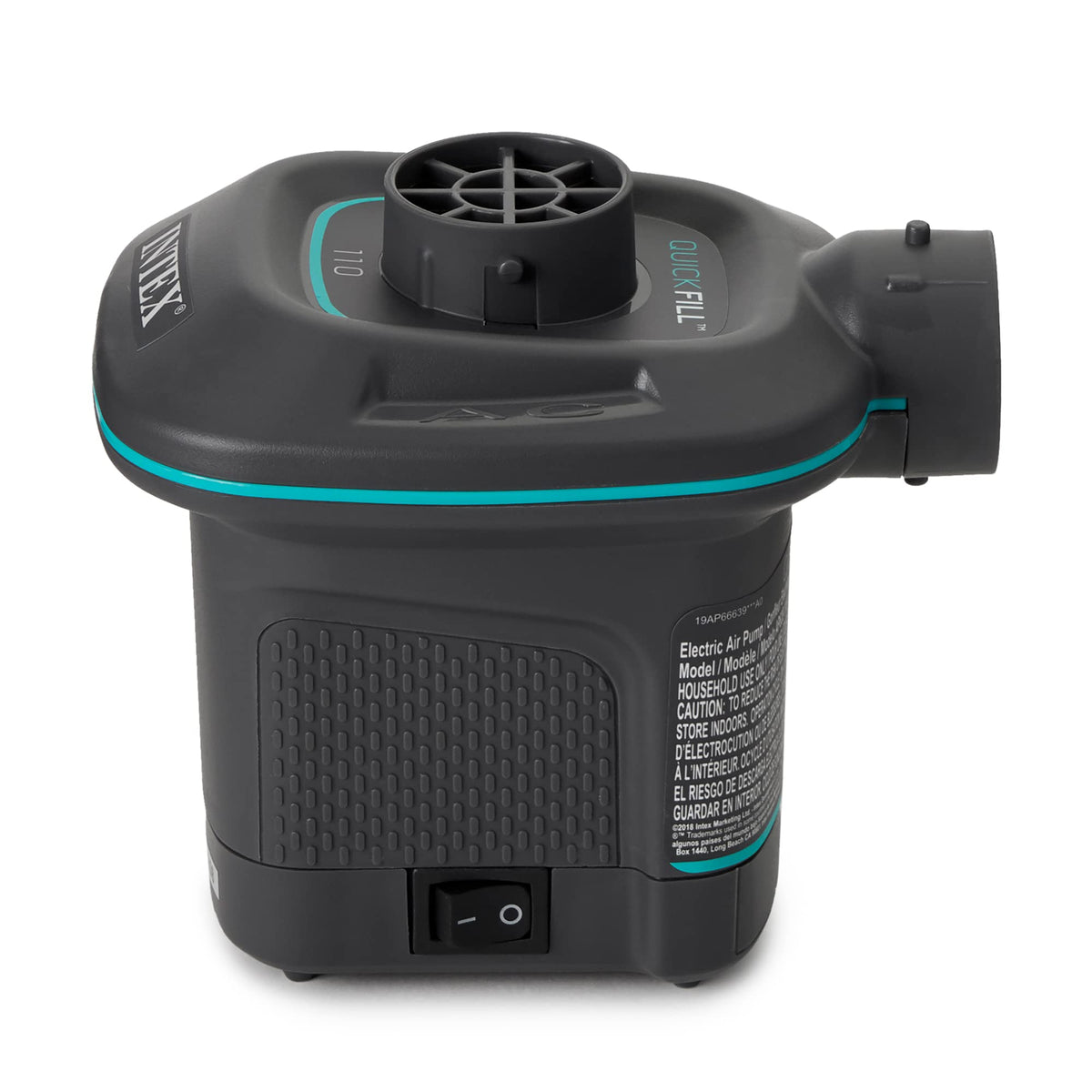 Intex Quick-Fill AC Electric Air Pump, 110-120V, Black