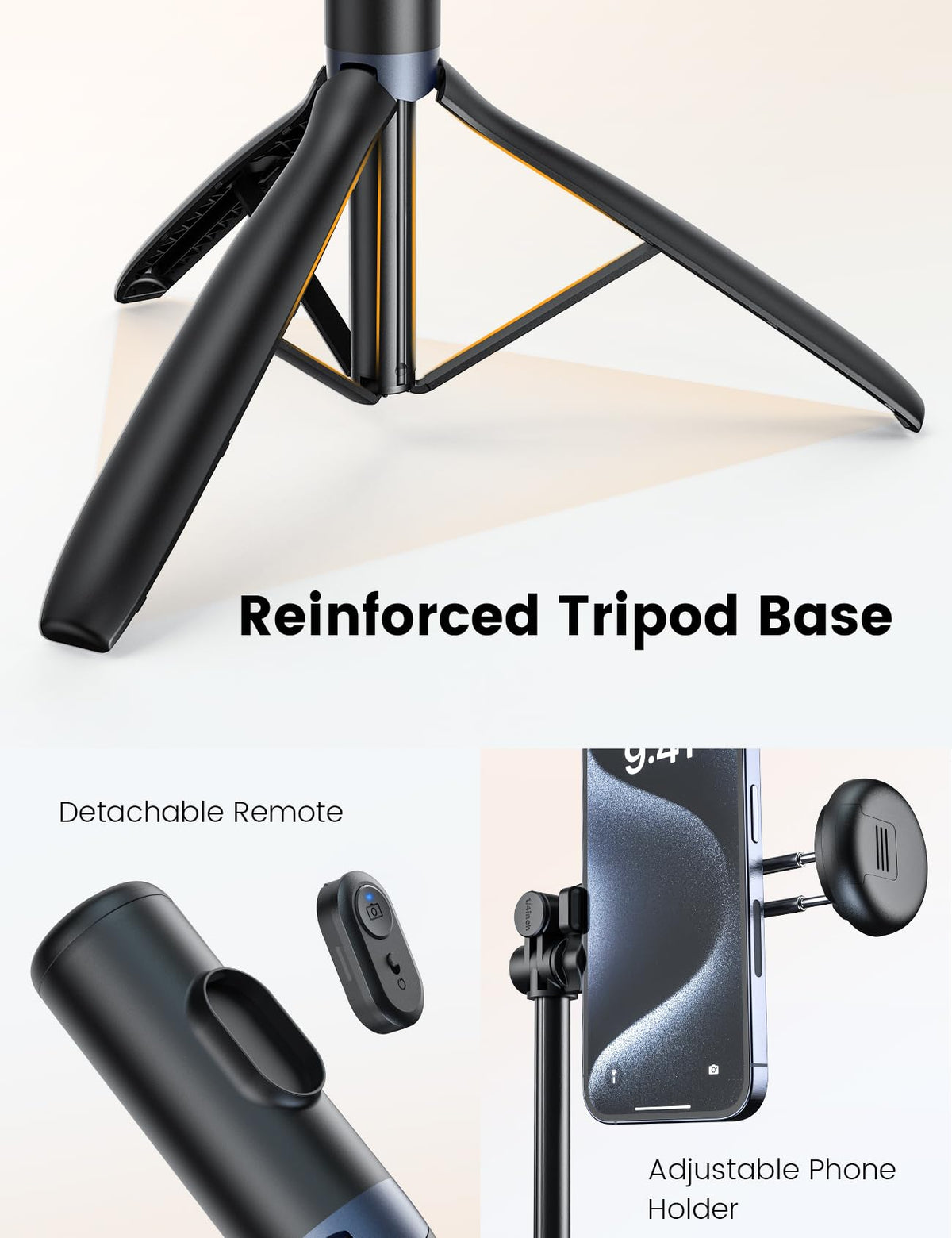 ANXRE 67.7 Inch Tripod Stand with Light and Remote, NT99