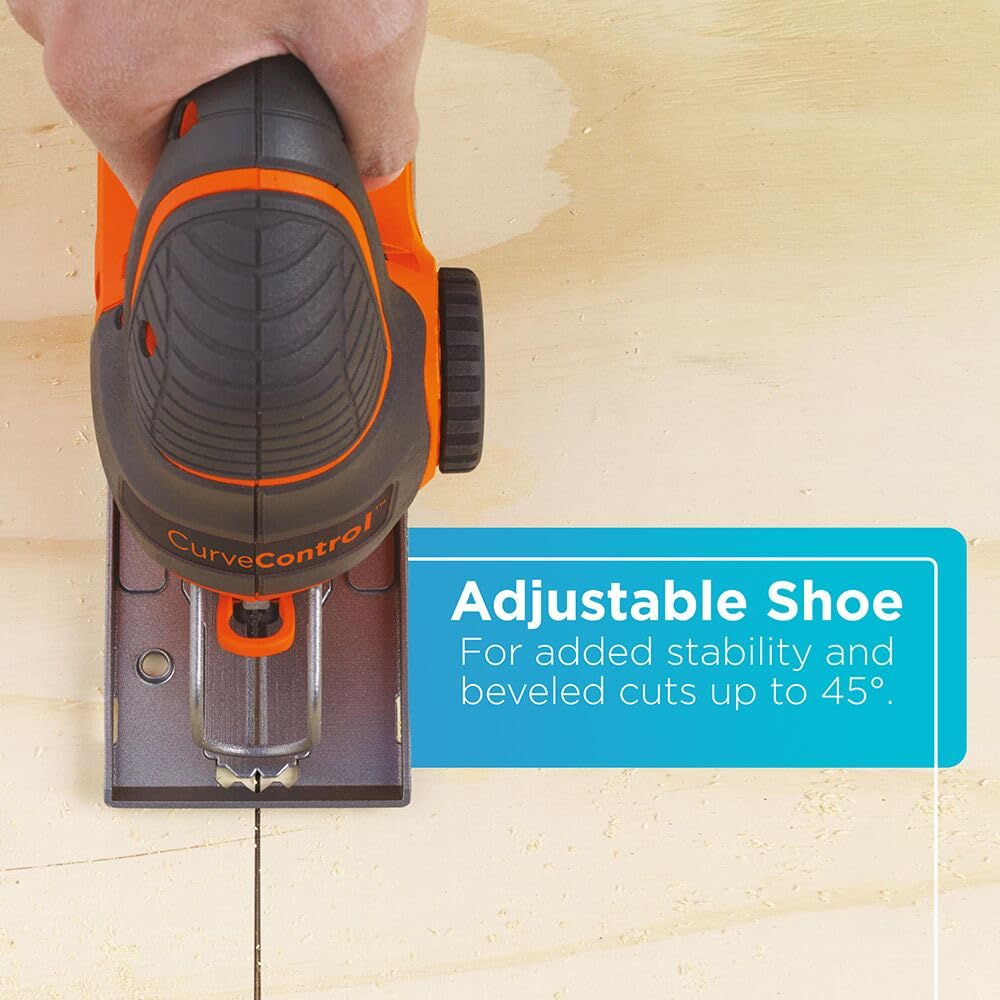 Black+Decker Jig Saw, Smart Select, 5.0-Amp, BDEJS600C