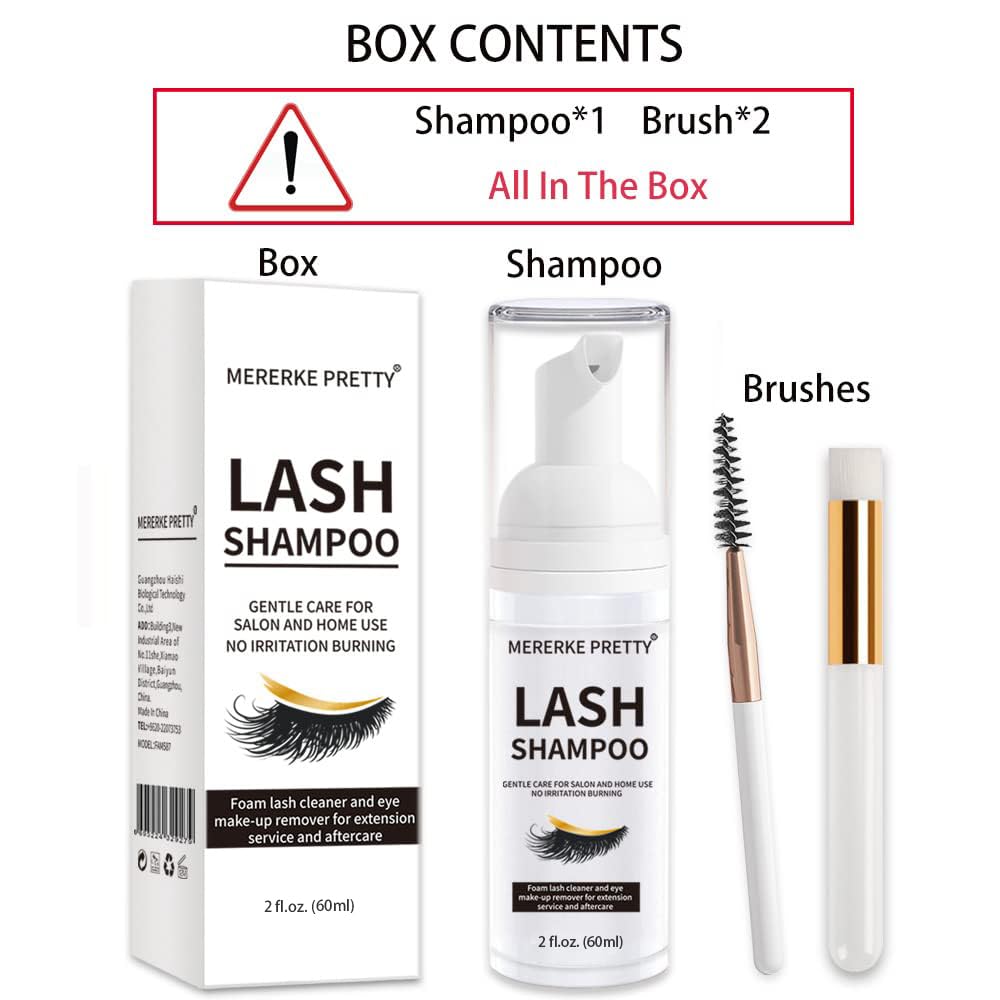Eyelash Extension Shampoo with Brush, 60 ml