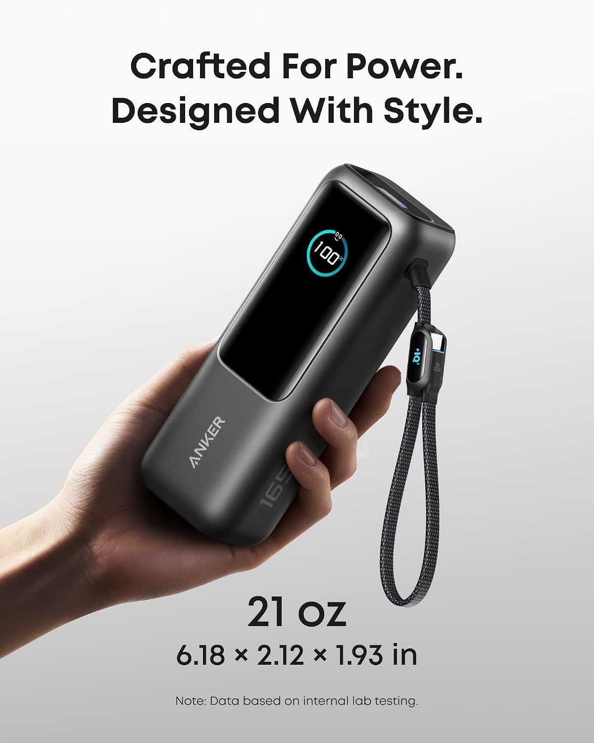 Anker Laptop Power Bank, 25,000mAh, Triple 100W USB-C Ports
