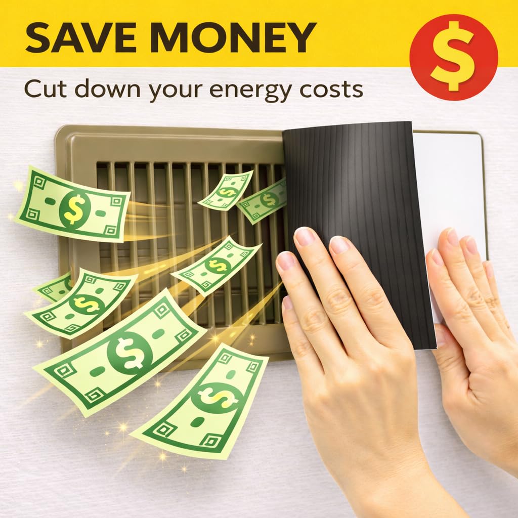 MagX Magnetic Vent Cover, 5.5 x 12 Inch, 3 Sheets