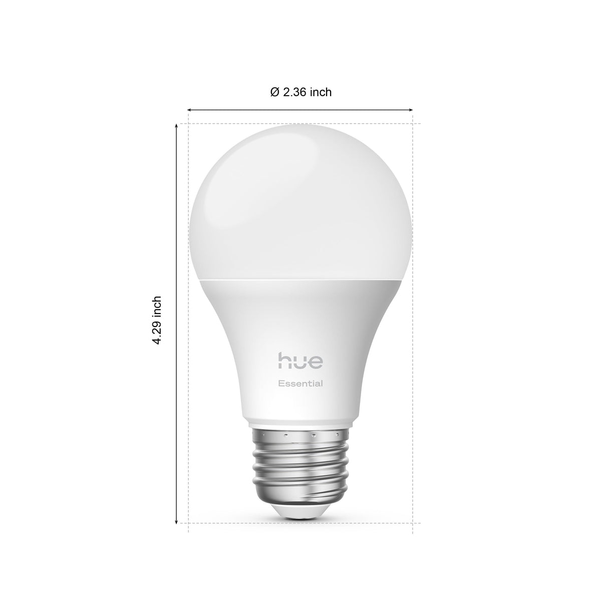 Philips Hue Essential Smart LED A19 Bulb, E26, 8.8W, 3 Pack