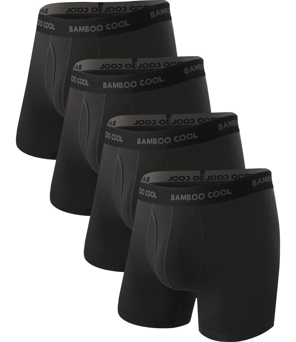 Bamboo Cool Men's Bamboo Viscose Boxer Briefs (4 Pack)