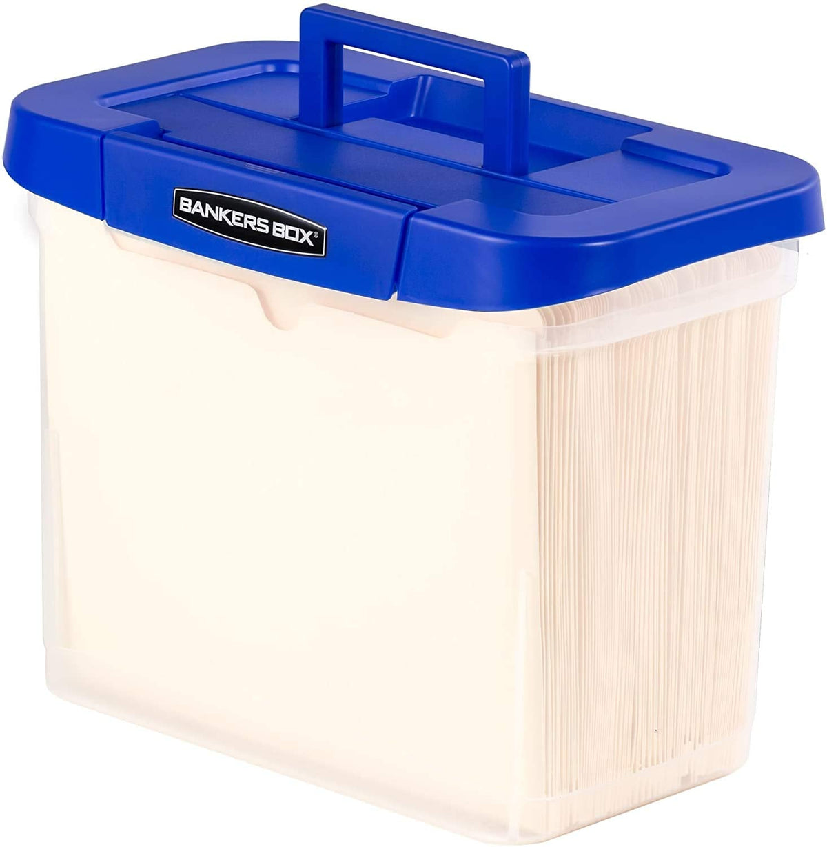 Bankers Box Heavy Duty Plastic File Box, Letter, 1 Pack, 0086304