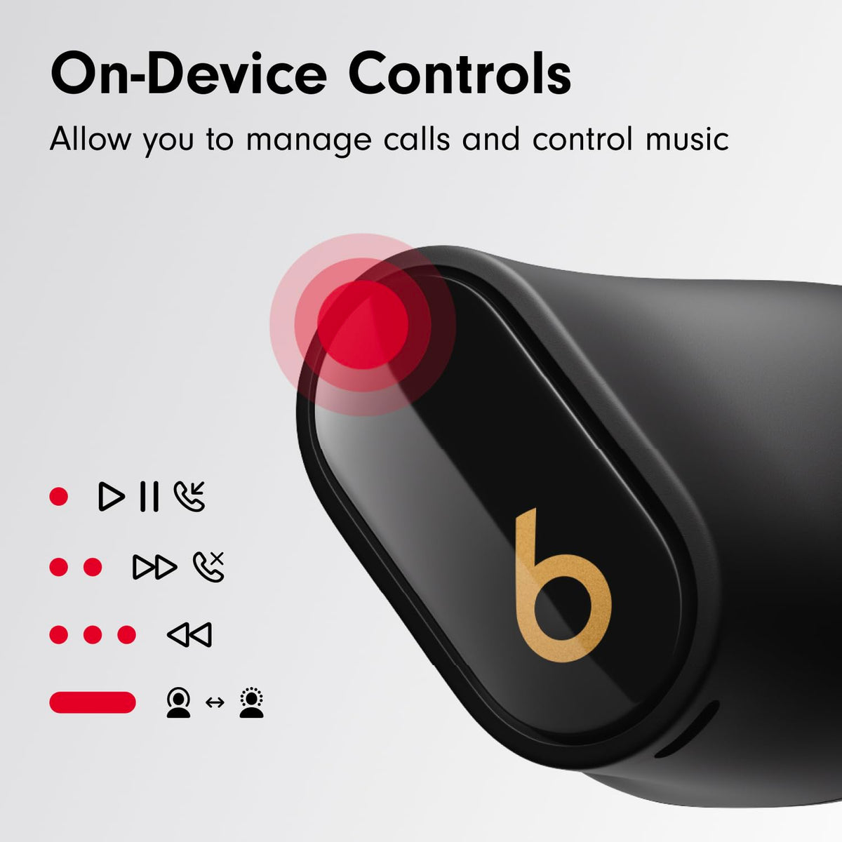 Beats Studio Buds + True Wireless Noise Cancelling Earbuds, Black