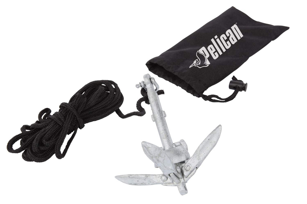 Pelican Compact Anchor Kit for Kayaks and Small Boats, 1.5 lb