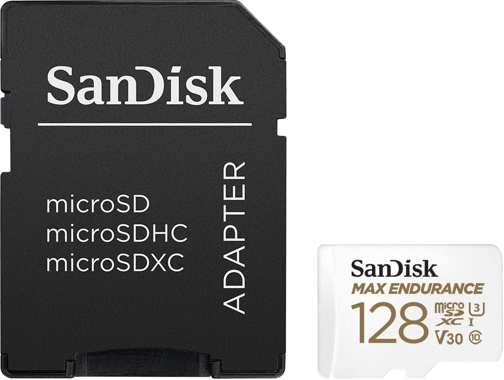 SanDisk 128GB MAX Endurance microSDXC Card with Adapter, SDSQQVR-128G