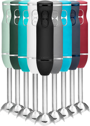 Chefman Immersion Blender, 300W, 2-Speed, Stainless Steel, Black