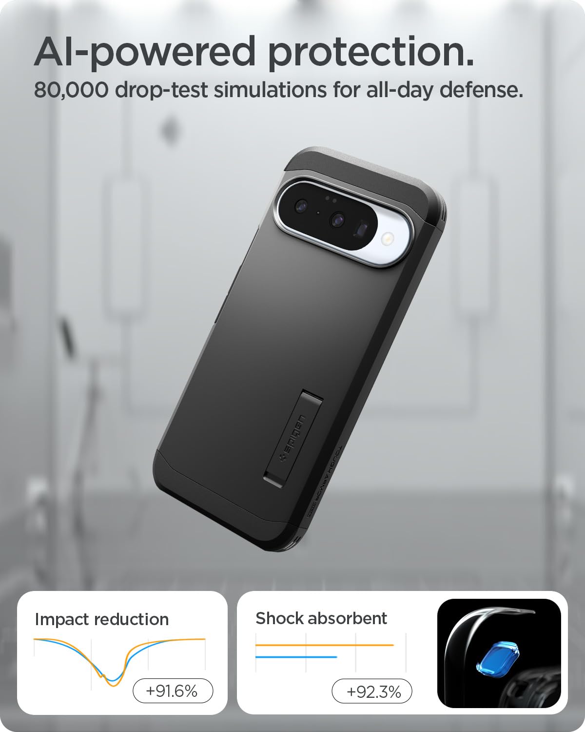 Spigen Tough Armor MagFit Case for Pixel 10 / Pixel 10 Pro, Black