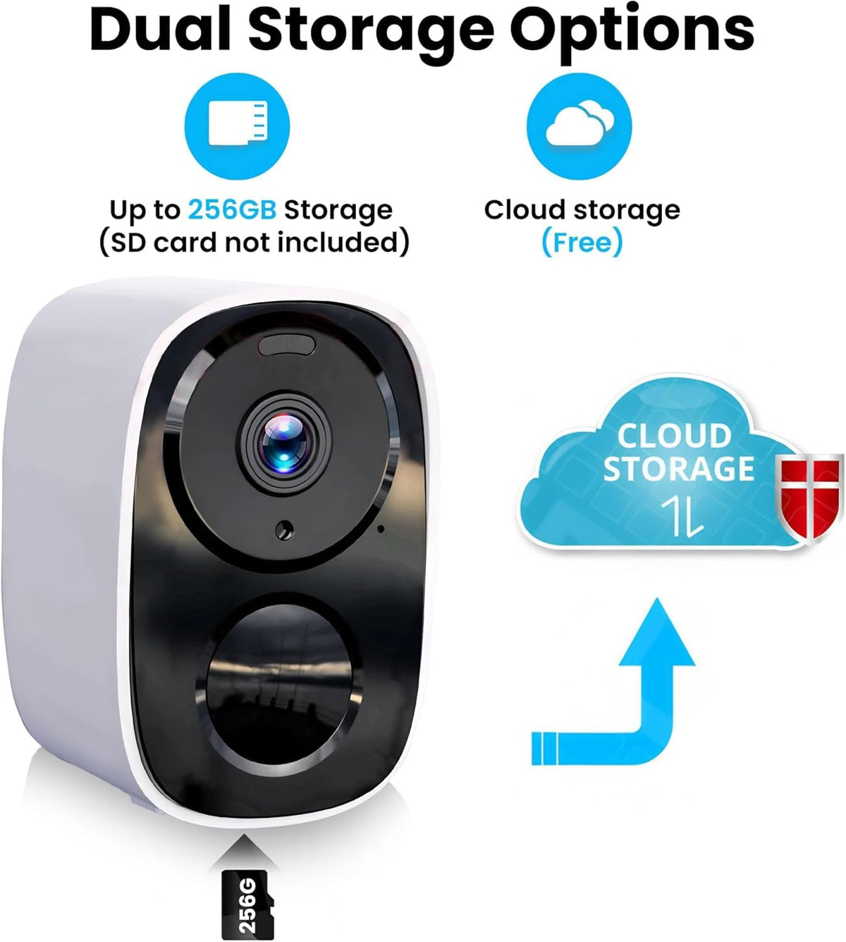 HITELLARCAM Wireless Outdoor Security Camera, 2-Pack