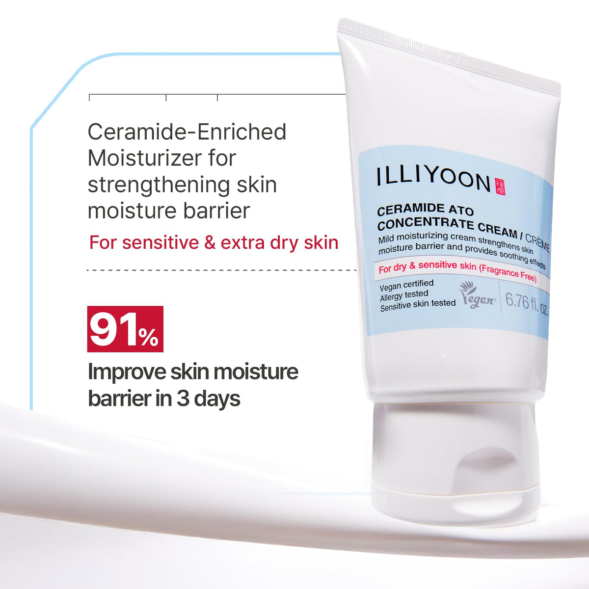 Illiyoon Ceramide Ato Concentrate Cream, 6.76 fl.oz.