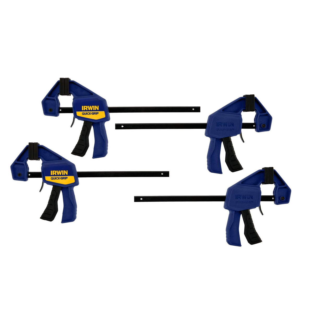 Irwin Quick-Grip One-Handed Mini Bar Clamps, 6 Inch, 4 Pack
